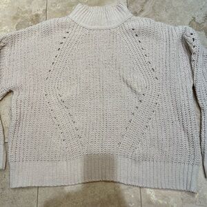 cream knit sweater